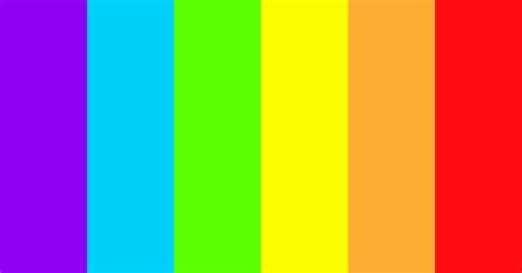New Neon Rainbow Color Scheme Blue