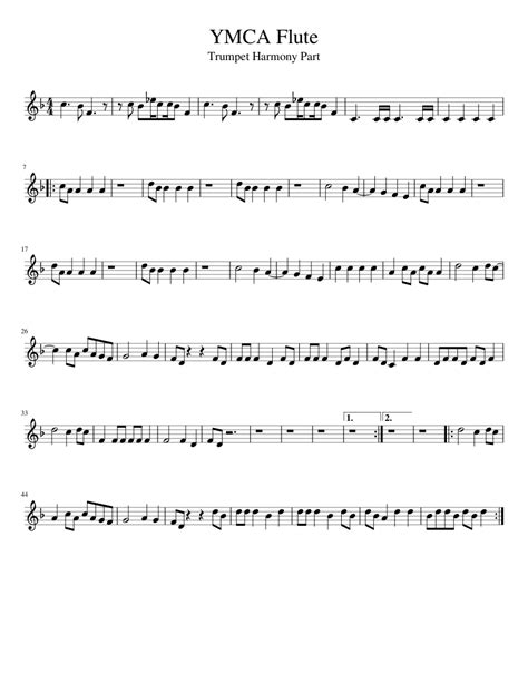 Ymca Trumpet Sheet Music For Piano Download Free In Pdf Or Midi