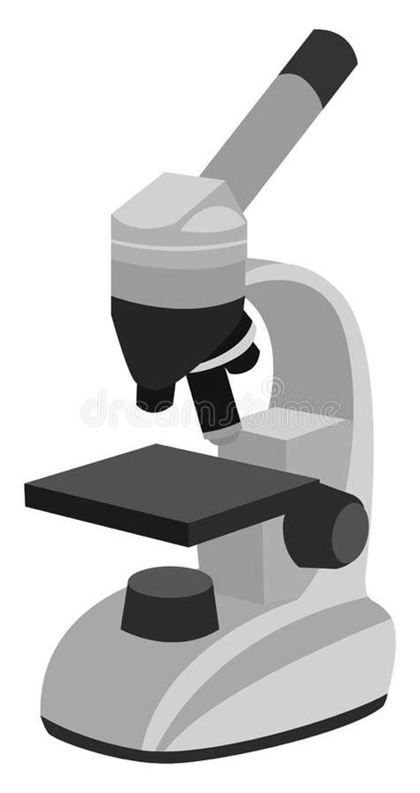 Vector Of Scientist Looking Through Microscope Stock Vector