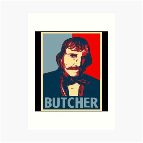 Bill The Butcher Cutting Character Butcher Poster Art Print By