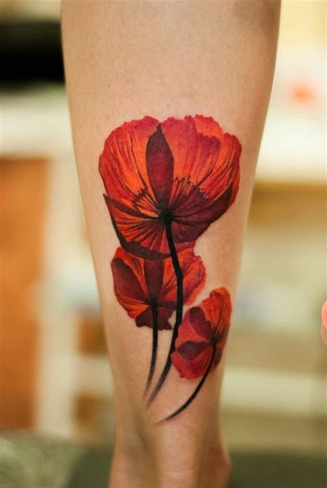 Poppy Flower Tattoo Best Tattoo Art Watercolor Tattoos