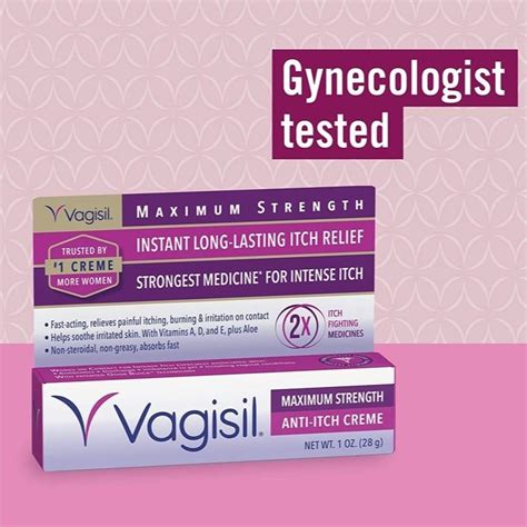 vagisil anti itch cream maximum strength instant long lasting itch relief including itch from