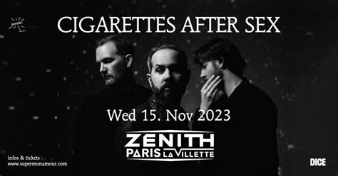 Cigarettes After Sex En Concert Au Zénith De Paris En Novembre 2023