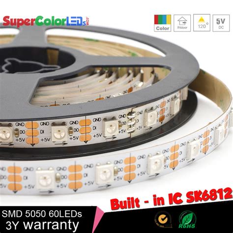 Built In Ic Addressable Rgb Led Strip Lights Dream Color Chasing