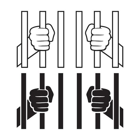 Hands Holding Prison Bars