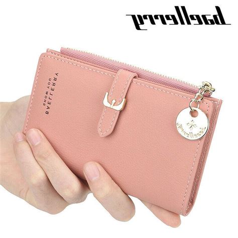 Rfid Blocking Women Small Leather Wallet Credit Card