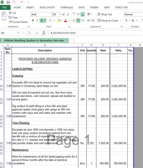 Bill Of Quantities Template Excel Bill Of Quantities In Civil Vrogue