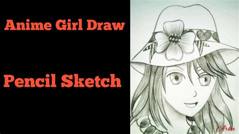 How To Draw A Anime Girl With Hatstep By Step Drawmanga Girl Draw