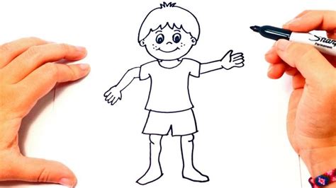 Cómo Dibujar Un Niño Paso A Paso Dibujo Fácil De Niño Como Dibujar