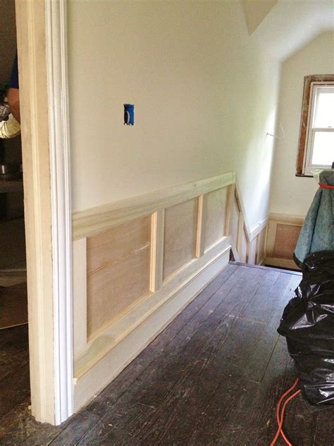 At first glance, wainscoting looks like a solid, molded unit, especially when it has been painted one color. photo+4.JPG 1,200×1,600 pixels | Diy wainscoting, Home ...
