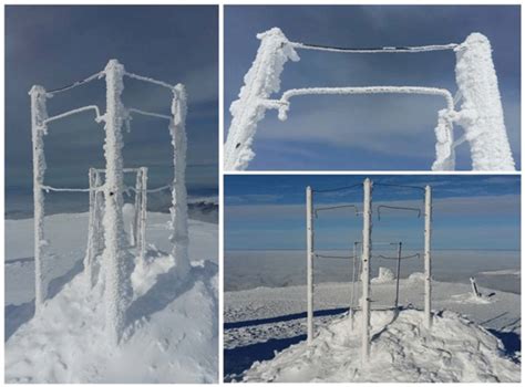 Hoarfrost Meter At The Arcu Peak Weather Station Photos By Patrick