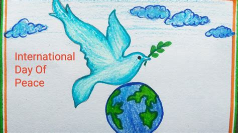 International Day Of Peace Drawing Peace Day Poster Drawing How