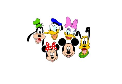 Mickey Friends SVG File Etsy