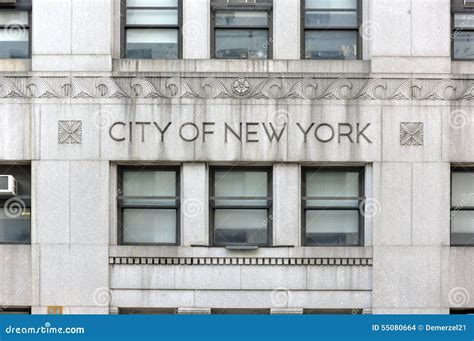City Of New York Government Building Stock Photo Image Of