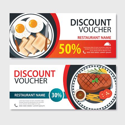 You want to feed your family healthy food, but making the best choices can be difficult, especially if you're on a budget or short on time or if you or any members of your family have special dietary needs. Discount Voucher American Food Template Design Set Of ...