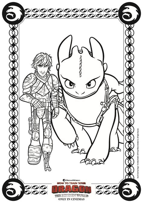 I wanted the 2019 toothless too, but i wanted to grab the special edition asap. Hiccup and Toothless Coloring Page from HTTYD 3 | Dragon ...