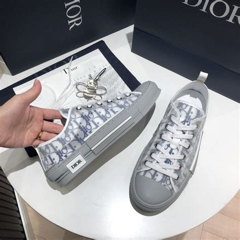 Dior B23 Navy Blue Oblique Canvas Low Top Sneaker Billionairemart