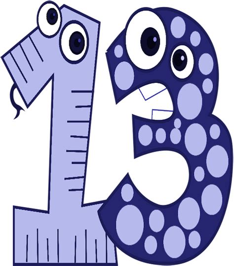 Spanish Idioms With Numbers Thirteen Number Thirteen Clipart Png