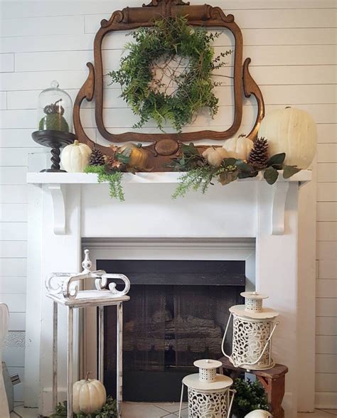 Our furniture painting ideas will give you enough inspiration to keep you busy for months. Farmhouse Style Fall Home Tour And Fall Inspiration From Instagram | Fall fireplace decor ...