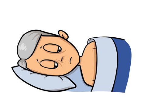 Old People Sleeping Silhouette Illustrations Royalty Free Vector