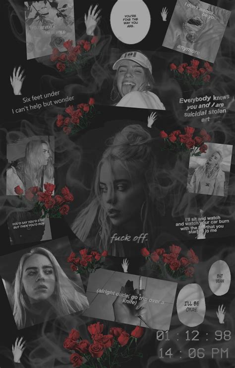 Billie Eilish Wallpaper Aesthetic Red - All Are Here