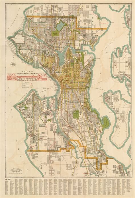 Seattle Historical Maps Kroll Map Company