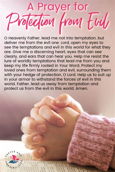Lead Us Not Into Temptation Prayer For Protection From Evil Prayer