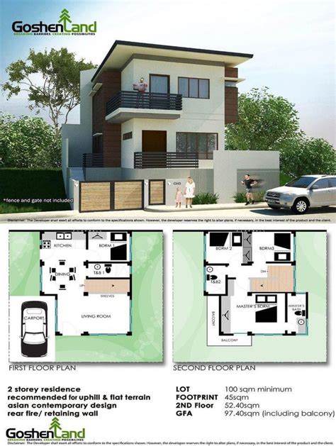 Modern 100 Square Meter House Floor Plan Tabitomo