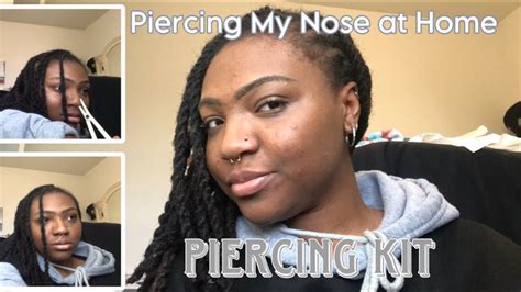 Piercing My Nose At Home Youtube