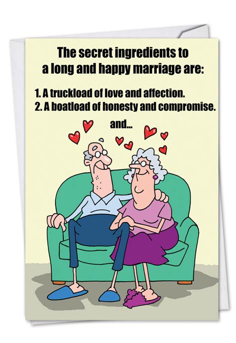 Anniversary cartoons and comics funny pictures from cartoonstock. Marriage Secrets Cartoons Anniversary Card D.T. Walsh
