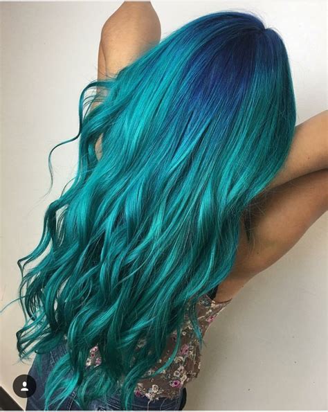 Blue Color Melt Hair Color Crazy Hair Inspo Color Cool Hair Color