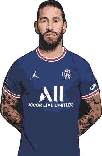 Sticker Joueur De Foot Sergio Ramos Psg 3 Refd21212 Mpa Déco