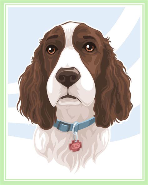 Stylized Pet Portrait Elliot By Pnutink On Deviantart Dog Portraits