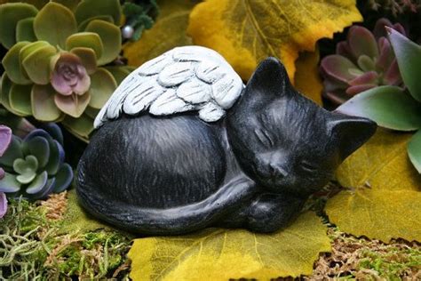 Cat memorial jewelry, cat loss memorial jewelry, sympathy gifts for cats. Angel Cat statues are the perfect gift to give someone who ...