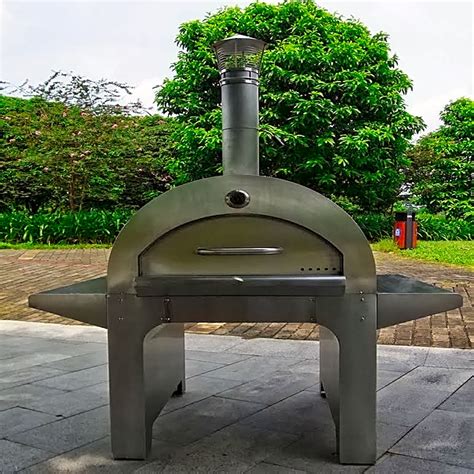 Large Deluxe Wood Fired Stainless Steel Pizza Oven Hpo02s Uncle