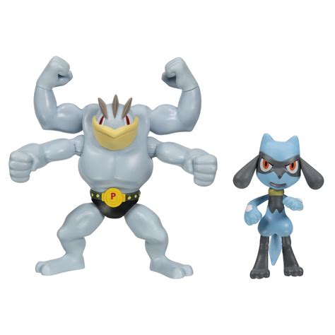 Paquete De 2 Figuras De Batalla De Pokémon Machamp And Rb08t6lk7n1