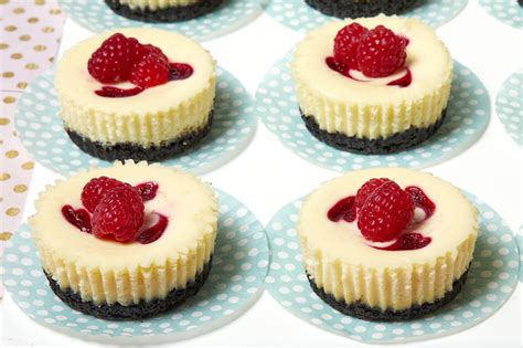 Celebrate The Holidays With Our Mini White Chocolate Raspberry Cheesecakes Fresh Raspberries