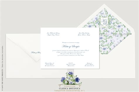 La invitación incluye tarjetón ecológico 300 gr de alta calidad + sobre normal 120 gr + diseño y pruebas digitales + envío + iva. Invitaciones de boda clásicas y sobres forrados