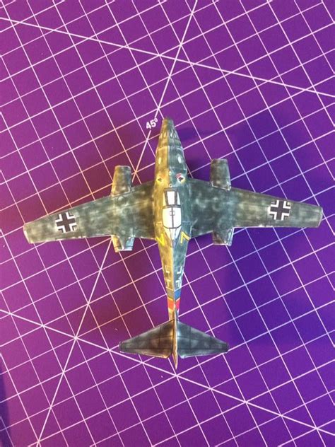 Me 262 Paper Model Making It Was Fun But A Pain Too Rmodelmakers