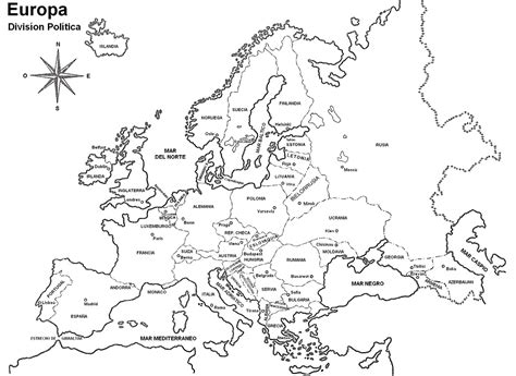Mapa De Europa Para Colorear Mapa De Europa