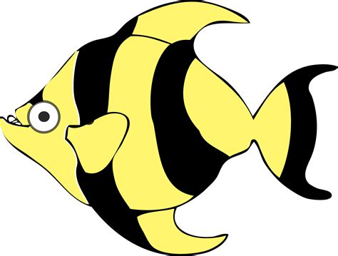 Cartoon Tropical Fish Vector Clipart Image Free Stock Photo Public