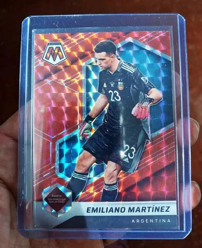 Dibu Martínez Carta Panini Red Mosaic Mundial Qatar 2022 Imp en venta