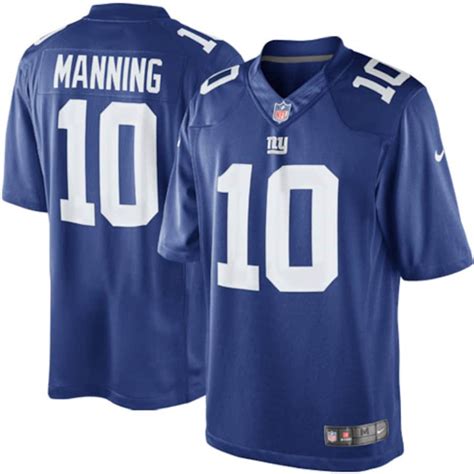 Mens New York Giants Eli Manning Nike Royal Blue Team Color Limited Jersey