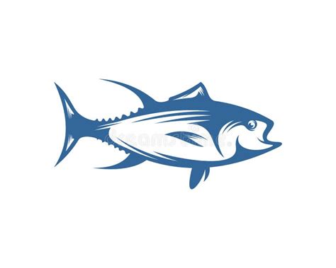 Tuna Fish Logo Vector Design Template Silhouette Tuna Fish Logo