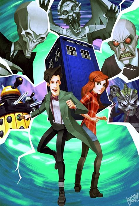 The Eleventh Doctor And Amy Pond Fan Art Doctorwho 11th Doctor Doctor Who Art Doctor Who