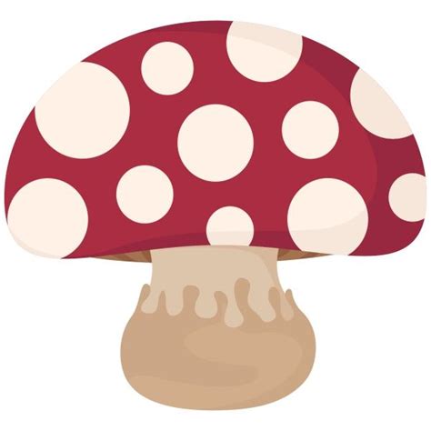 A Red Mushroom With White Dots On It