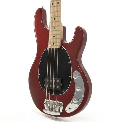 Whereas in metal songs the bass often doubles the rhythm guitar, in other genres it very conspicuously doesn't, and is central to the whole arrangement. Music Man StingRay 2EQ Bass Guitar, MN, Candy Red with Gigbag at Gear4music.com
