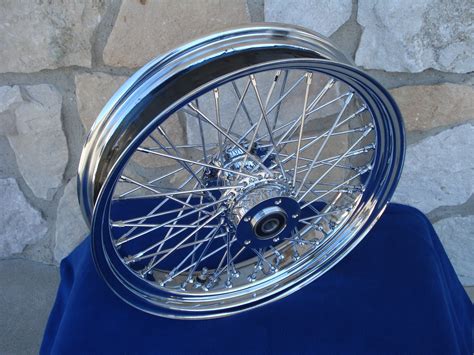 Custom 60 Spoke 18 X 35 Wheel For Harley Softail Fat Front Tire Fxst