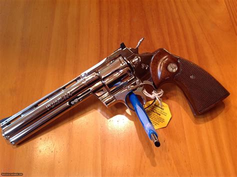 Colt Python 357 Magnum 6 Brite Nickel New Unfired Unturned No Turn