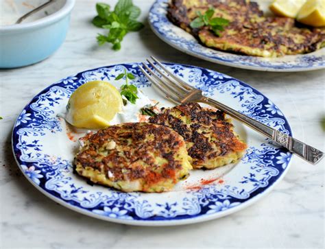 Then they are topped with homemade tzatziki these tacos are made with simple flour tortillas, red cabbage, cucumbers, tomatoes, kalamata olives, feta, and a few generous spoonfuls of tzatziki. Courgette & Feta Cheese Fritters with Chilli Mint Yogurt ...